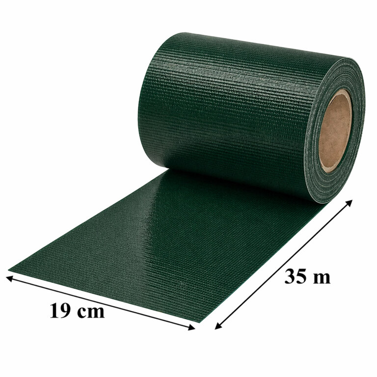4 x Taśma Ogrodzeniowa 19cm x 35m Osłona Panelowa na Ogrodzenie Płot UV Zielona (5)