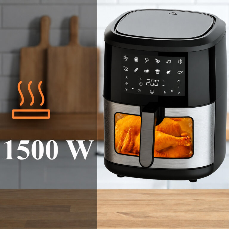 30x Frytkownica Beztłuszczowa Air Fryer 6L Frytownica 1500W 12 Programów Mocna (10)