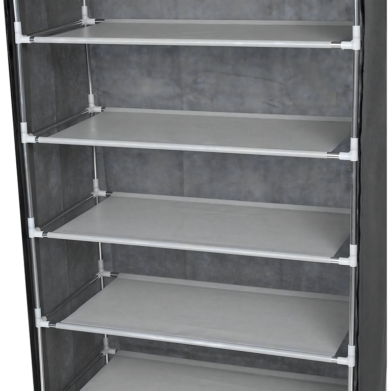 Składana Szafka Tekstylna na Buty Półka Materiałowa Regał Duża 160x60x30cm (6)