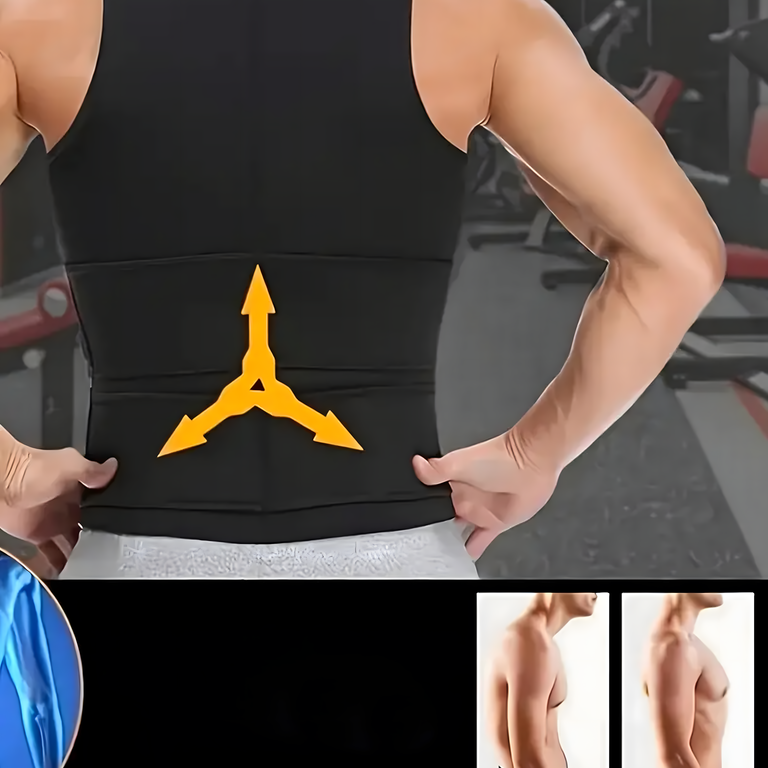 KAMIZELKA NEOPRENOWA FITNESS MĘSKA ODCHUDZAJĄCA SPORTOWA TRENINGOWA SAUNA M (11)