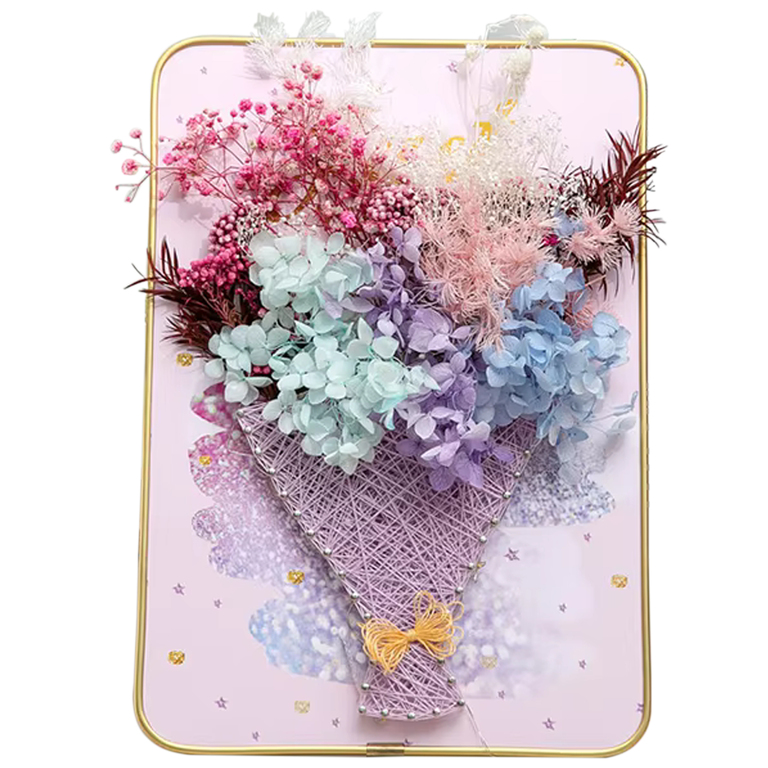 ZESTAW KREATYWNY DO STRING ART PRZEPLATANKA HAFT OBRAZ LED W RAMCE 21x30 CM (3)