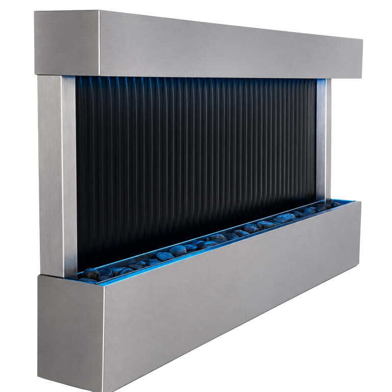 Wisząca Ściana Ścianka Wodna Fontanna Kaskadowa LED RGB Kolory 120x60x13cm (2)