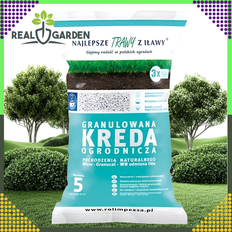 Premium Granulowana Kreda Ogrodniczna do Odkwaszania Gleby 10kg do Roślin  (2)