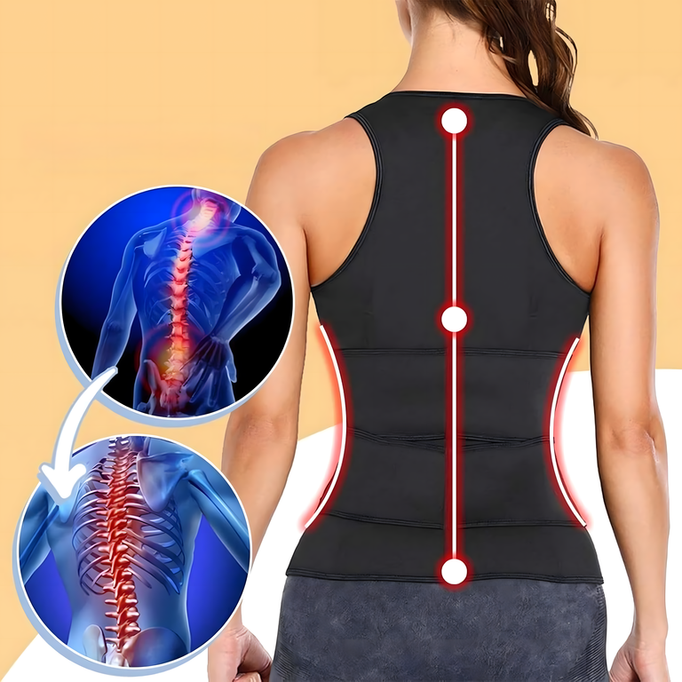 KAMIZELKA NEOPRENOWA FITNESS DAMSKA ODCHUDZAJĄCA SPORTOWA TRENINGOWA XL (9)