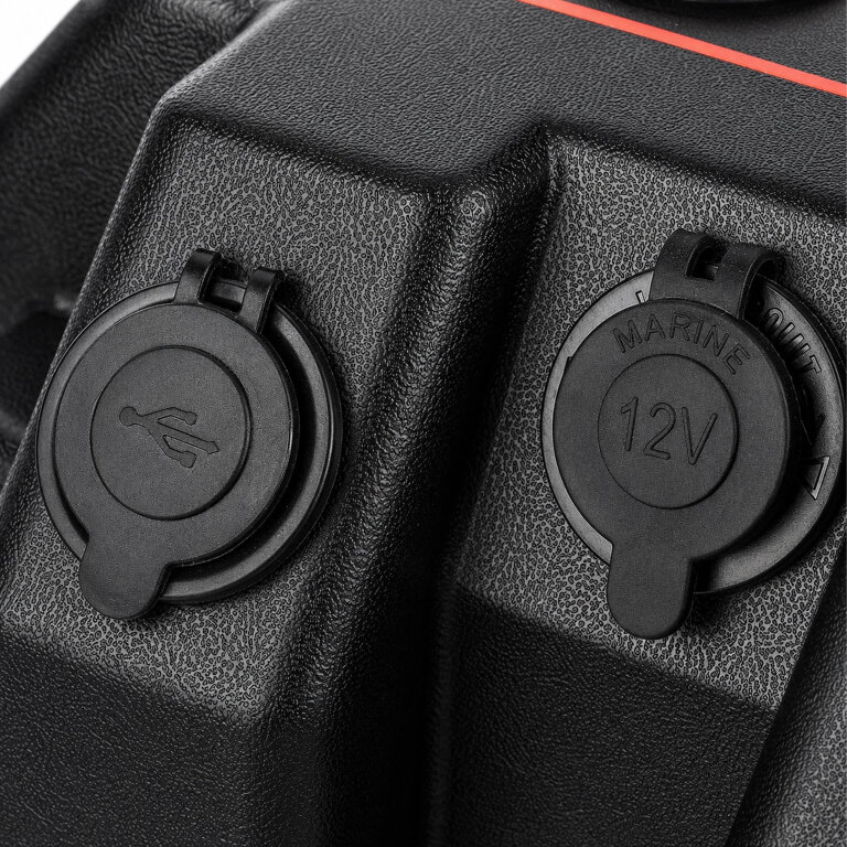 Pojemnik Skrzynka Akumulatorowa 12V Box na Akumulator z Woltomierzem 2x USB (8)