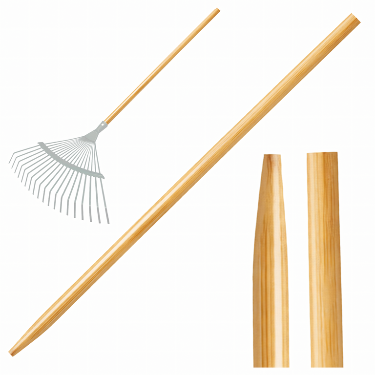 Grabie do Liści Trawy Wachlarzowe 42cm Ogrodowe z Trzonkiem Drewnianym 120cm (6)
