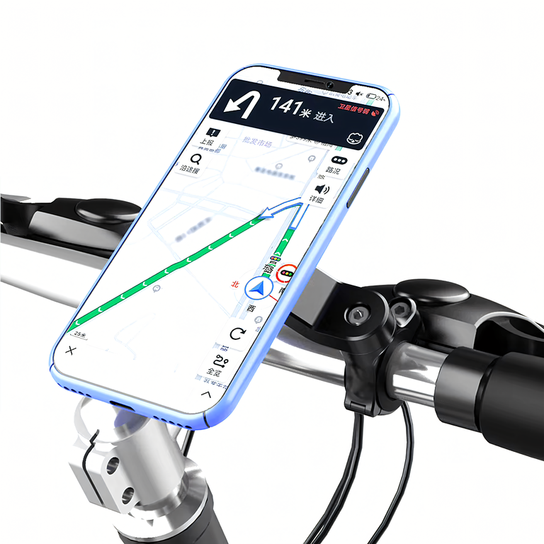 Uchwyt z Tłumikiem Drgań na Telefon Rower Motor do Hulajnogi Nawigacji Mtb (2)