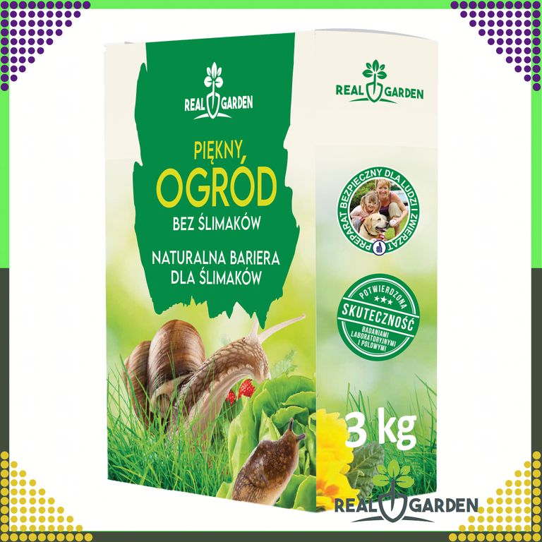 300szt. x 3kg  Środek Preparat Odstraszacz na Ślimaki Przeciwko Ślimakom 3 kg (2)