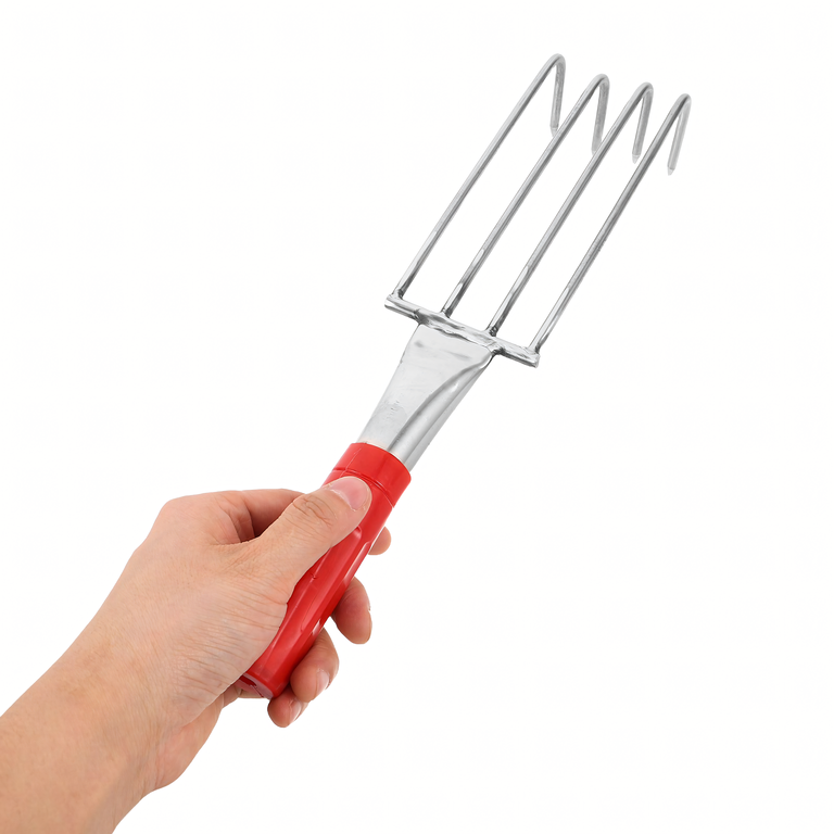 Grabki Ogrodowe Ogrodnicze Metalowe Pazurki do Grabienia Spulchniania 4 Zębne 32 cm (4)