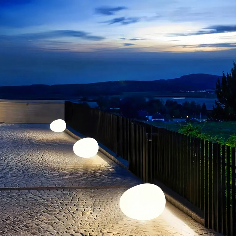 Lampa Solarna LED Kamień Ogrodowa na Taras Zewnętrzna 14cm Elegancka (14)