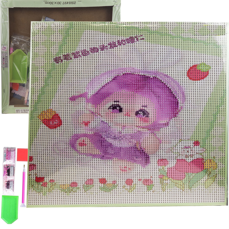 HAFT DIAMENTOWY 30x30 DIAMOND PAINTING MOZAIKA DIAMENTOWA OBRAZ ANIME  (1)