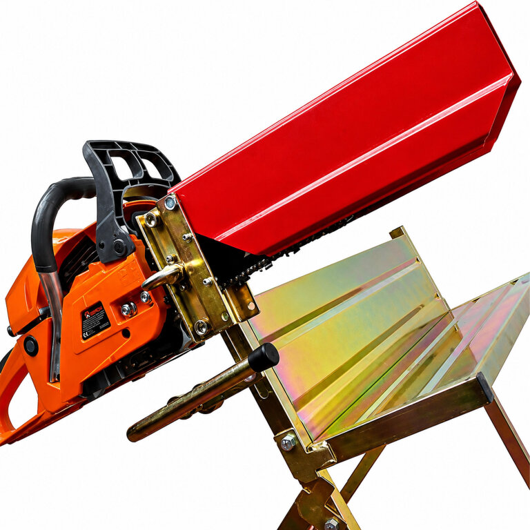 Stojak Kozioł Uchwyt Metalowy do Cięcie Drewna z Uchwytem na Piłę 88x86x71cm (10)