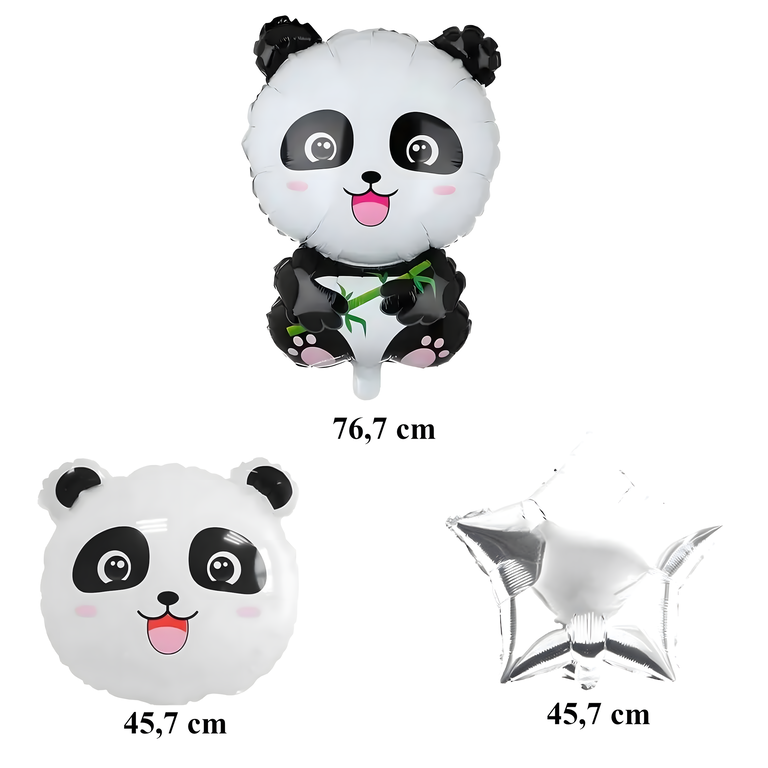Zestaw Balonów Urodzinowych Panda Zwierzęta na Urodziny Przyjęcia 5 szt (5)
