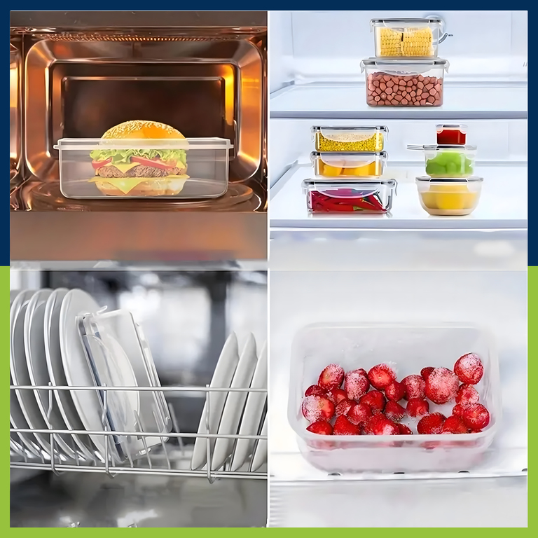 144 x zestaw 12szt. LUNCHBOX ŚNIADANIÓWKA PUDEŁKA NA ŻYWNOŚĆ PLASTIKOWE POJEMNIKI ZESTAW (10)