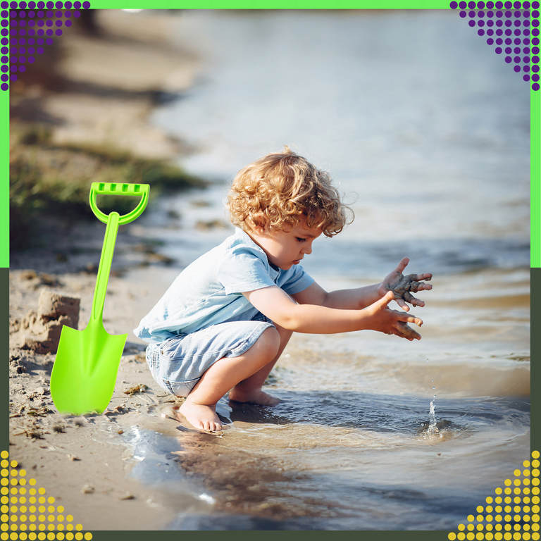 Łopatka Łopata Szpadel do Piasku na Plażę Piaskownice Mocna duża 51 cm (10)