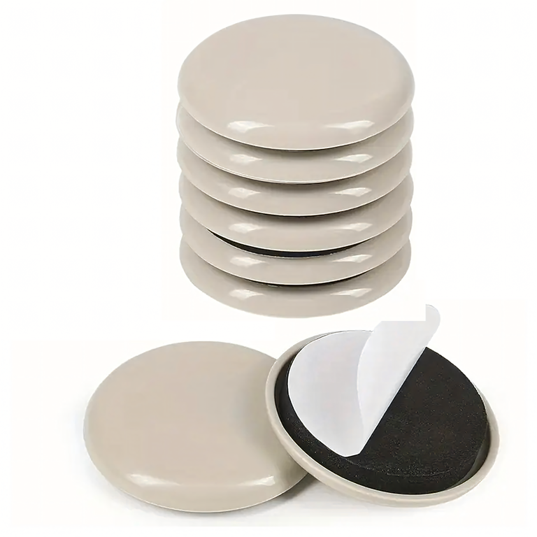 Podkładki Ślizgacze Okrągłe do Przesuwania Mebli Samoprzylepne 4,2 cm 8szt  (2)