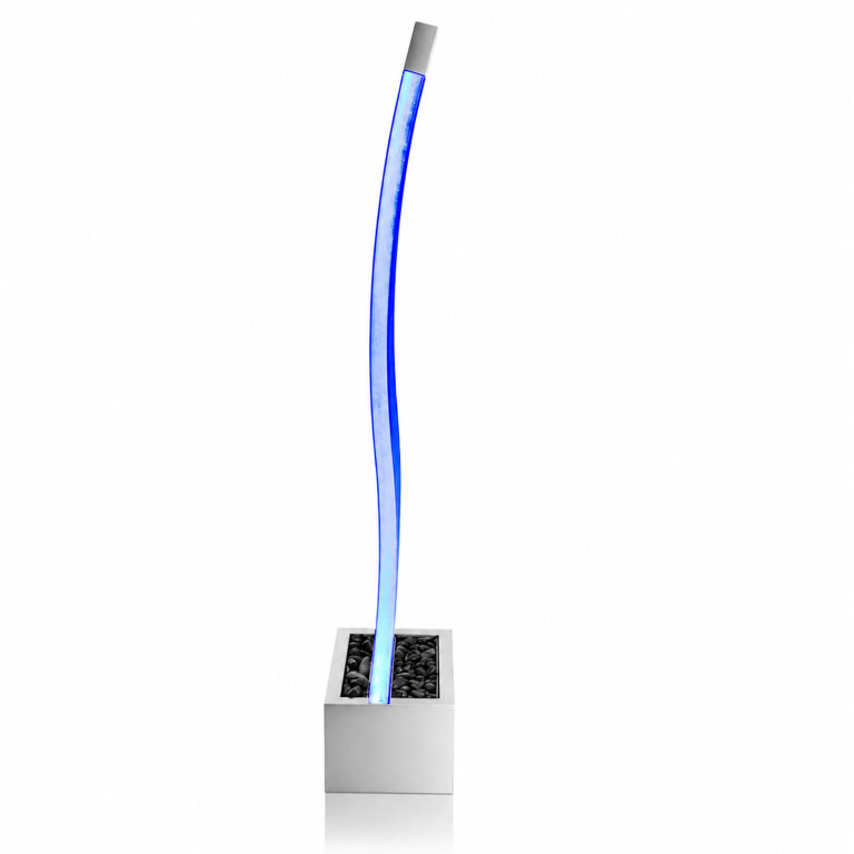 Wolnostojąca Ściana Ścianka Wodna Bąbelkowa Fontanna LED Kolory 183x50x28cm (3)