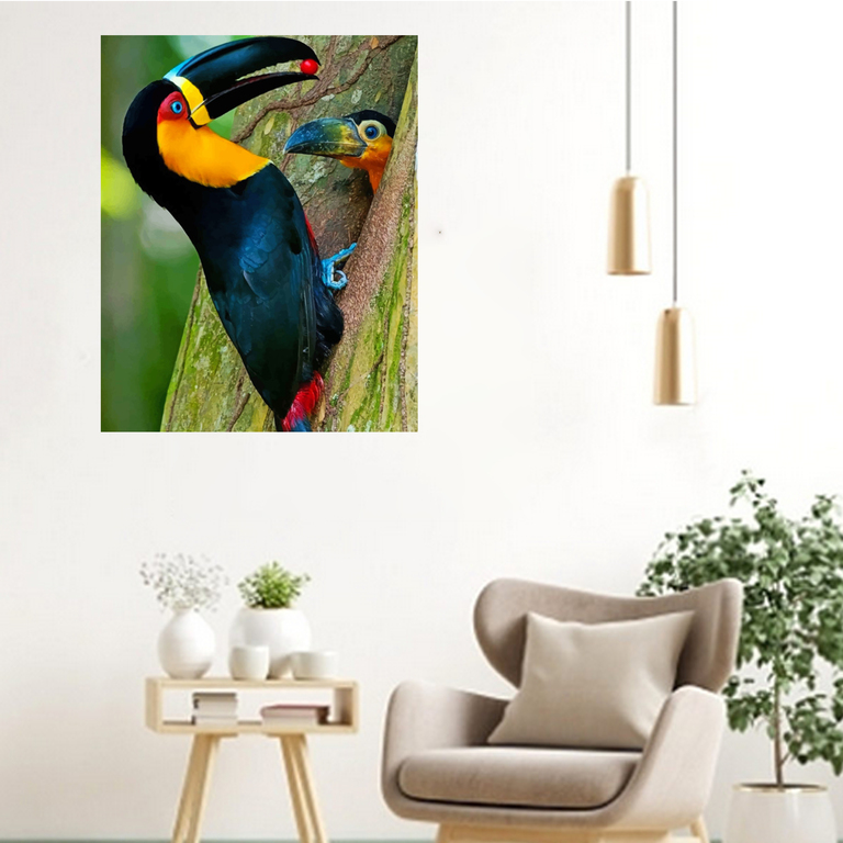 MALOWANIE PO NUMERACH OBRAZ Z RAMĄ  DIY ZESTAW PĘDZLE FARBY PŁÓTNO 40x50 (7)