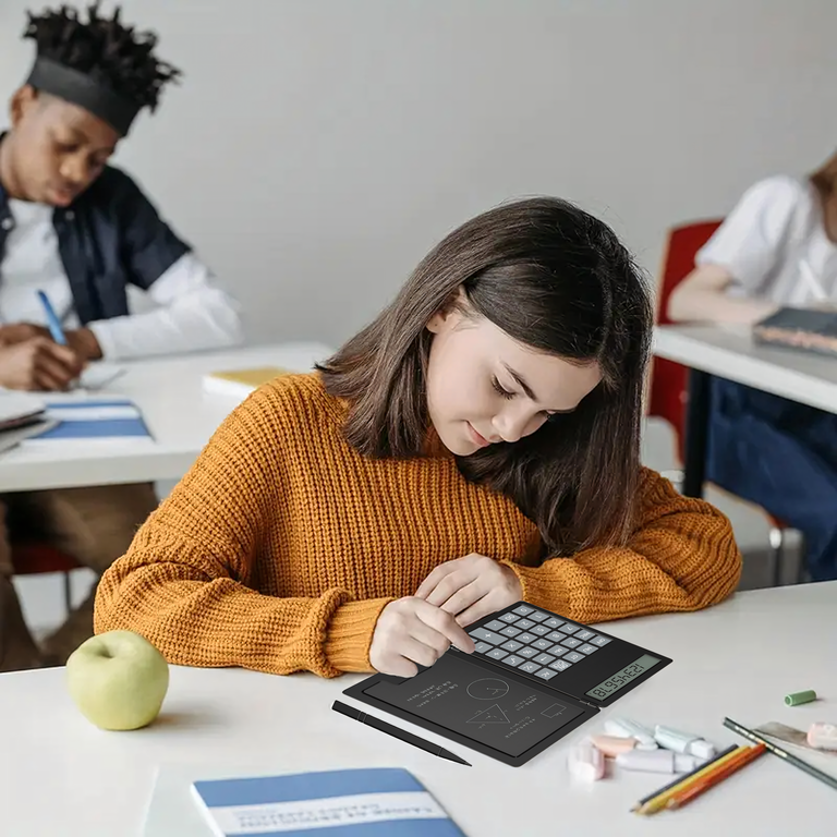 Kalkulator 2w1 Naukowy Szkolny Biurowy z Notatnikiem Rysik Notes Notatnik  (14)