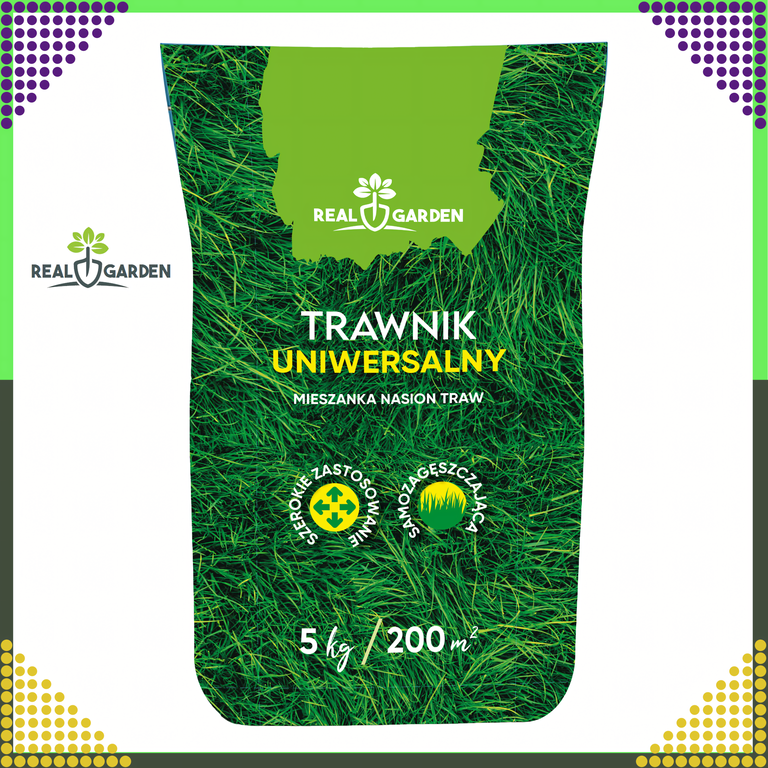 100x Trawa Uniwerslana Zagęszczająca Odporna Mieszanka Nasion Traw 5 kg 200 m² (4)