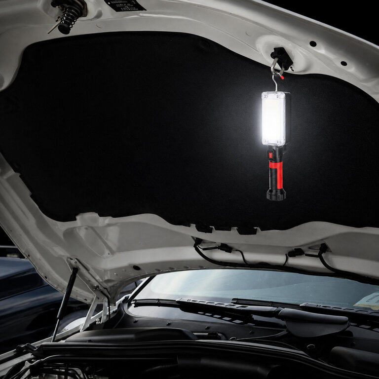 Latarka Lampa Warsztatowa Kanałowa Led z Hakiem Magnesem 700 Lm 20 W Mocna (12)
