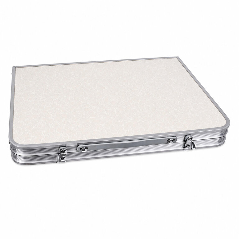 Stolik Turystyczny Składany Aluminiowy Przenośny Biwakowy Wędkarski 61x41cm (4)