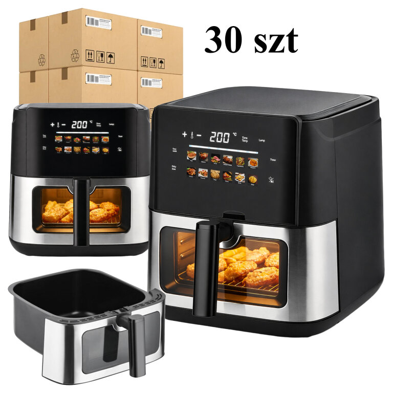 30x Frytkownica Beztłuszczowa Air Fryer 8L Frytownica 1700W 12 Programów Mocna (1)