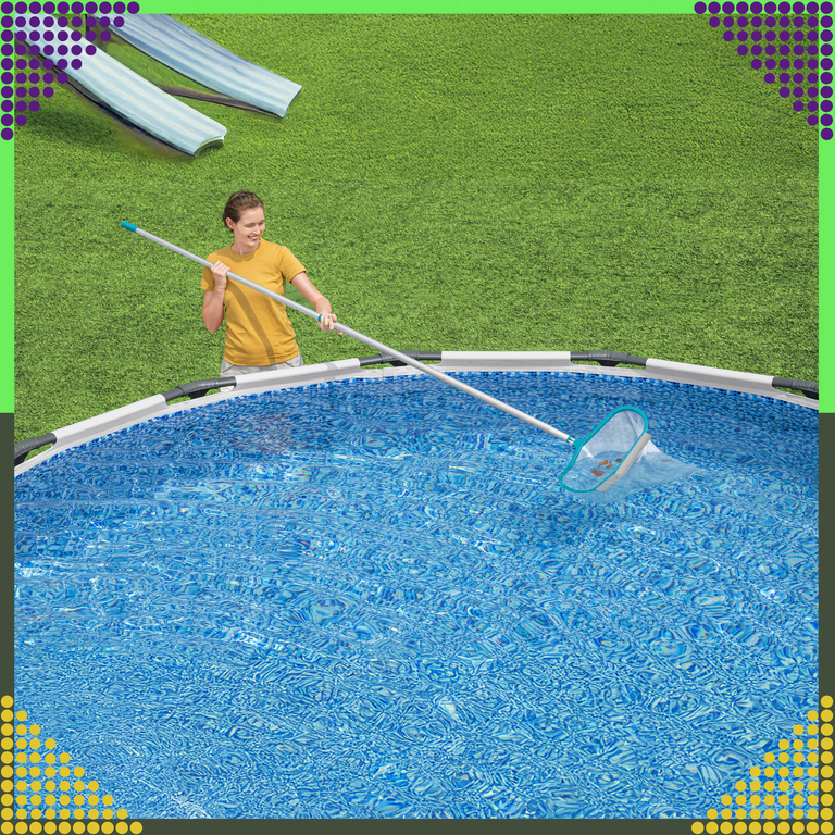 Bestway 58661 AquaNet Deluxe Siatka Zbierak Basenowy do Liści 50x48x2,8 cm (11)