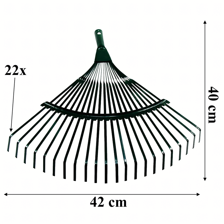 Grabie do Liści Trawy Wachlarzowe 42cm Ogrodowe z Kijem Teleskopowym 150 cm (8)