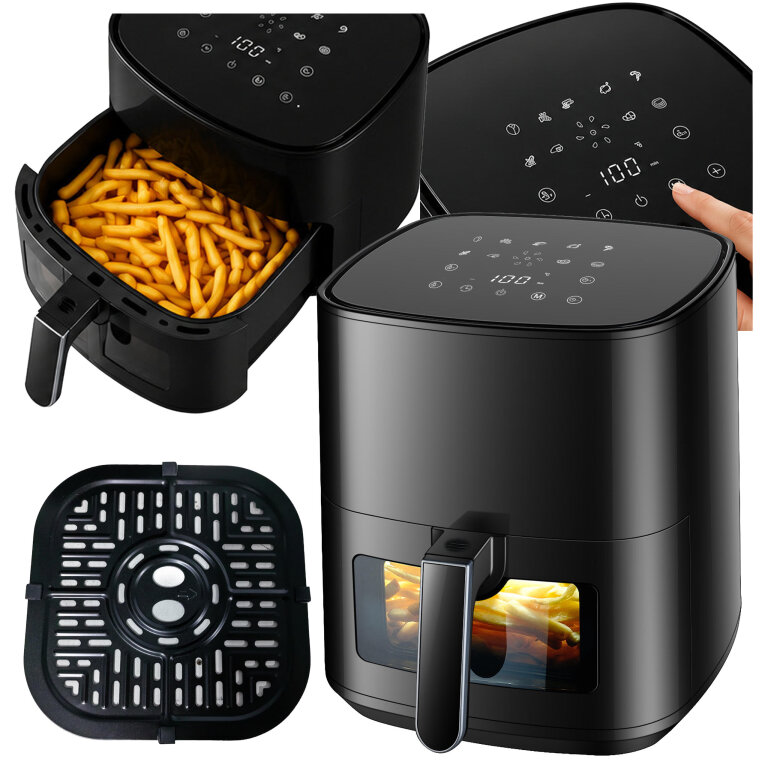 Frytkownica Beztłuszczowa Air Fryer 5L Frytownica 1500W 9 Programów Mocna (1)