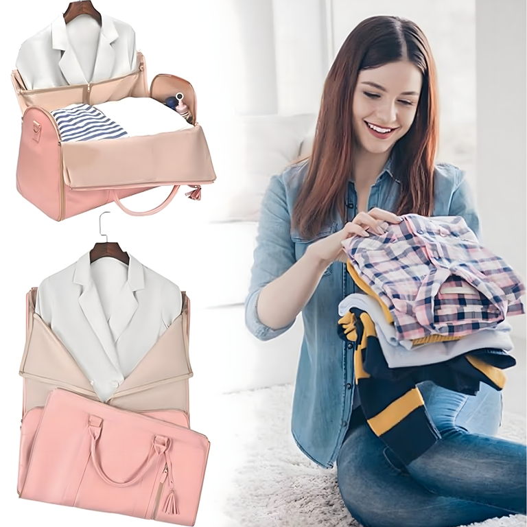 Składana Torba Podróżna Elegancka Biznesowa na Garnitur Sukienke 2w1 55L (10)