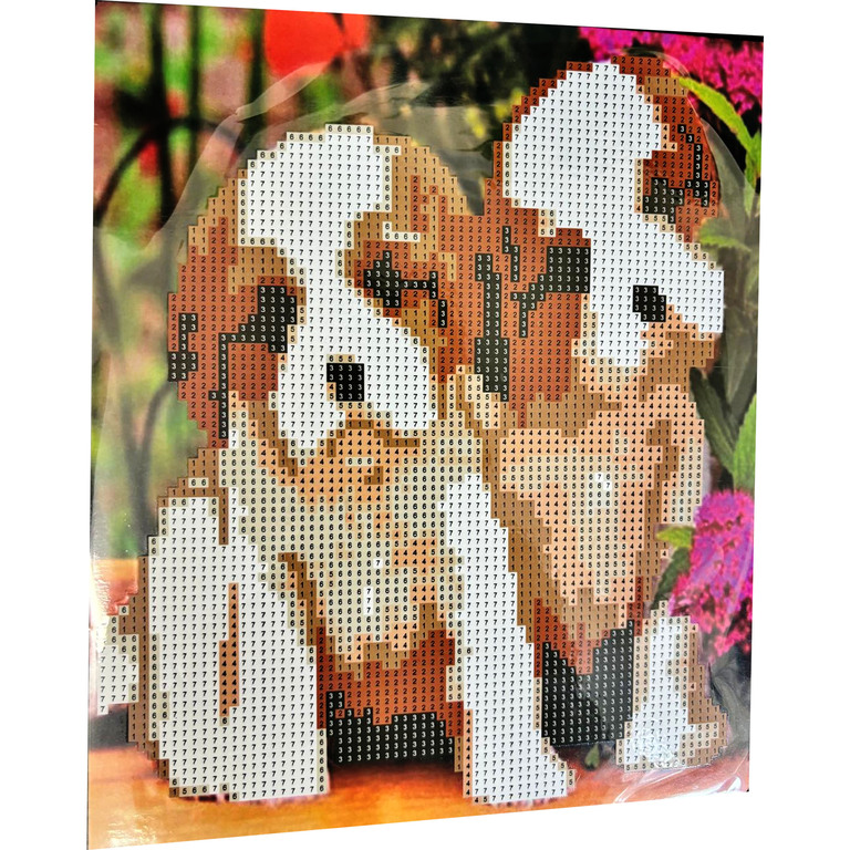 DIAMOND PAINTING HAFT DIAMENTOWY MOZAIKA ZESTAW SZTALUGA 21x25cm DLA DZIECI (2)