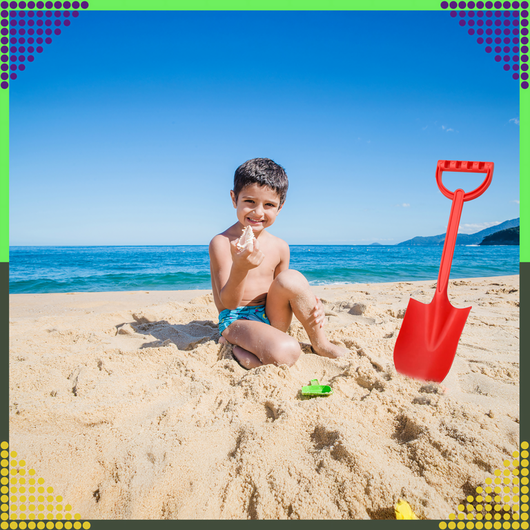 Łopatka Łopata Szpadel do Piasku na Plażę Piaskownice Mocna duża XXL 64 cm (8)