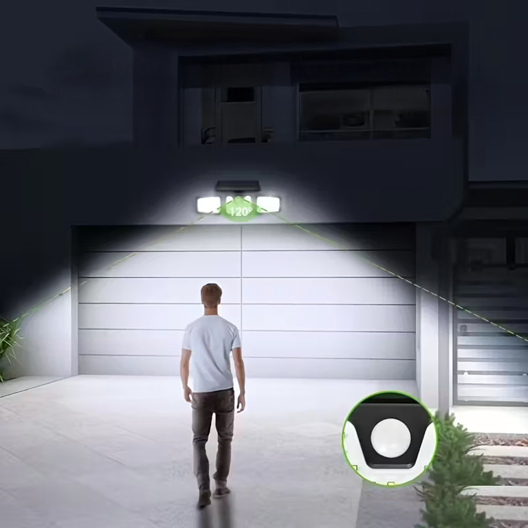 Lampa Solarna 4w1 Zewnętrzna Uliczna Czujnik Ruchu Zmierzchu Mocna 74 Led (10)