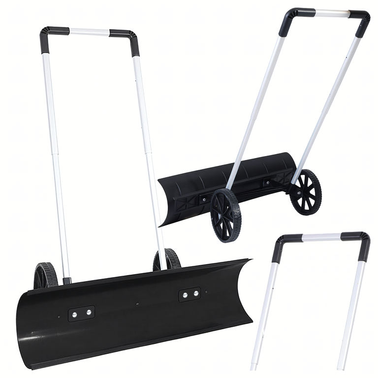 Pług Łopata Do Śniegu Odśnieżarka Zgarniacz Odśnieżacz Na Kołach 95cm  (1)