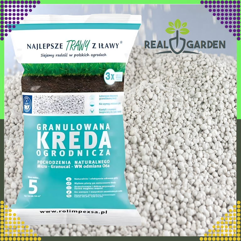 Premium Granulowana Kreda Ogrodniczna do Odkwaszania Gleby 10kg do Roślin  (10)