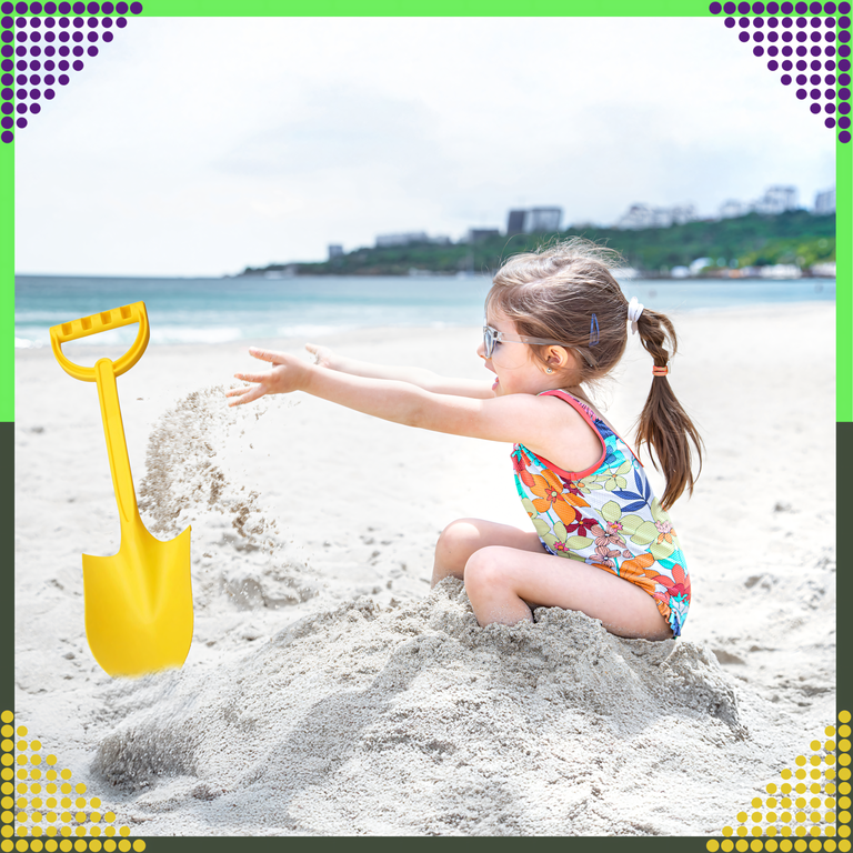 Łopatka Łopata Szpadel do Piasku na Plażę Piaskownice Mocna duża 51 cm  (14)