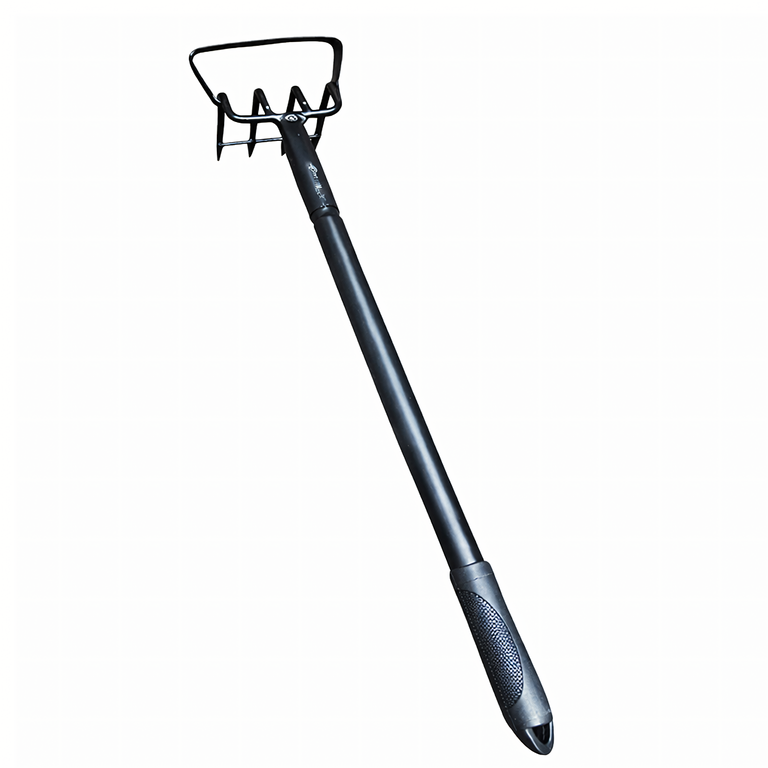 Motyka z Metalowym Trzonkiem Grabie Ogrodowe 4 Sekcyjna z Pazurkami 160cm (3)