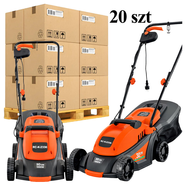 20x Kosiarka Elektryczna Lekka Mocna do Koszenia Trawy Duży Kosz 35L 1000W  (1)
