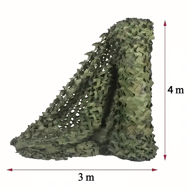 Siatka Maskująca Wojskowa Ogród Kamuflaż 3x4m Osłona Cieniująca Moro (6)