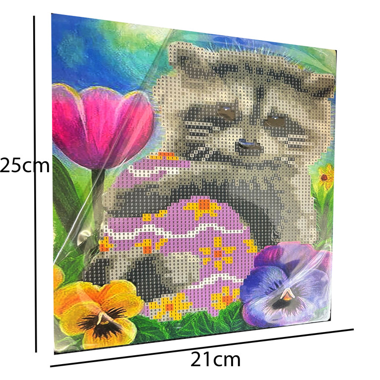 DIAMOND PAINTING HAFT DIAMENTOWY MOZAIKA ZESTAW SZTALUGA 21x25cm DLA DZIECI (4)
