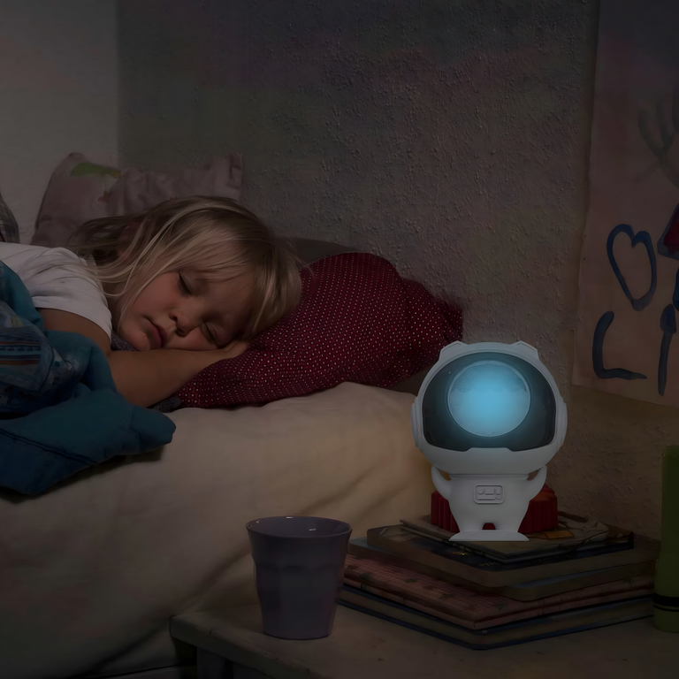 Projektor Rzutnik Laserowy Led Astronauta Kosmonauta Lampka Nocna Dzieci  (12)