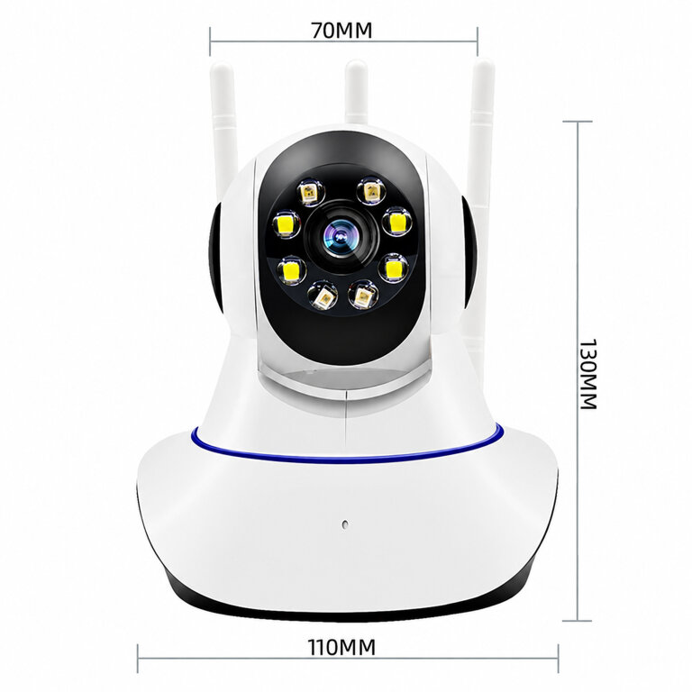 Kamera Bezprzewodowa Obrotowa 360 Niania Elektroniczna WiFi do Monitoringu  (7)