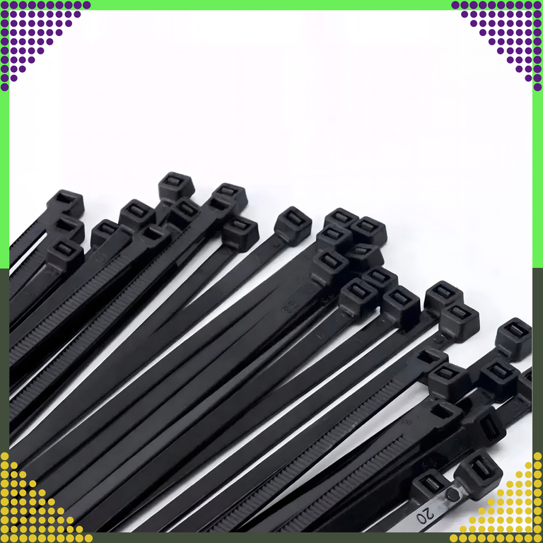 Opaski Zaciskowe Kablowe Uniwersalne Mocne Obejmy Czarne 4x100mm 50 SZT (11)