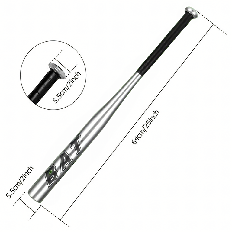 Kij Baseballowy Bejsbolowy Bat Aluminiowy 25
