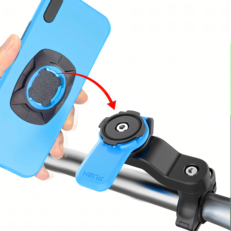 Uchwyt z Tłumikiem Drgań na Telefon Rower Motor do Hulajnogi Nawigacji Mtb (5)