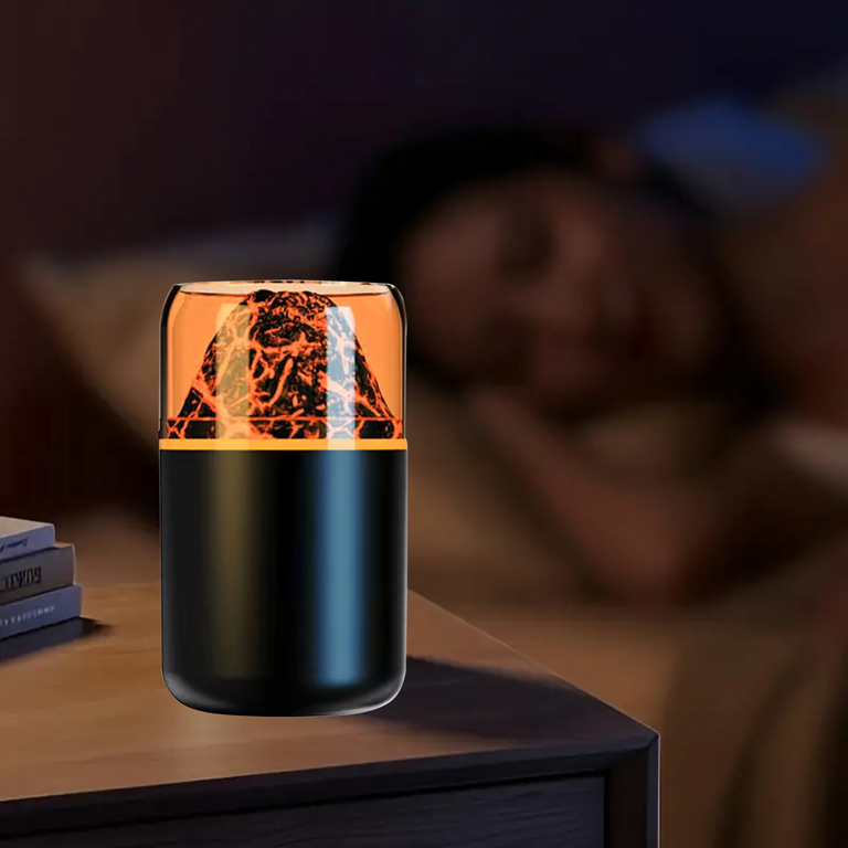 Nawilżacz Powietrza Dyfuzor Zapachowy Led Aromaterapia Efekt Ognia Wulkanu (9)