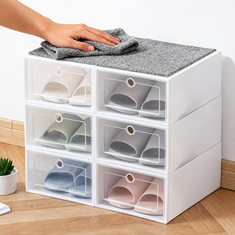 200x Szafka Modułowa Organizer na Buty Zamykana z Klapką 12 szt (12)
