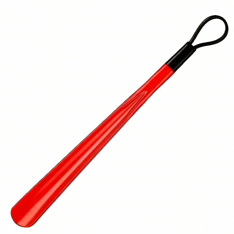 Łyżka do Butów Plastikowa Wytrzymała Czerwona 48 cm Długa z Haczykiem  (2)