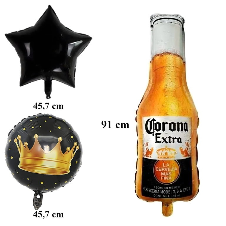 Zestaw Balonów Urodzinowych na Imprezę Butelka Piwa Corona Urodziny Prezent (5)